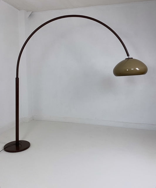 Vintage XXL Arc lamp with mushroom-shaped shade