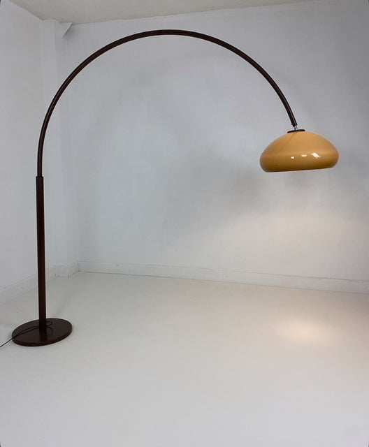 Vintage XXL Arc lamp with mushroom-shaped shade