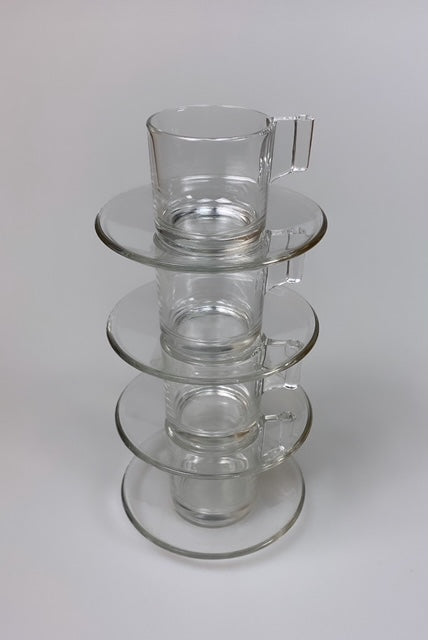 Set of 4 vintage design espresso cups