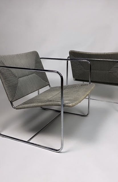 Set of two K chairs by Wolfgang Tolk for Living Divani