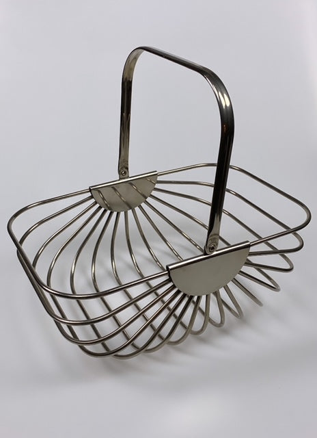Godinger silver-plated fruit basket, 1988.