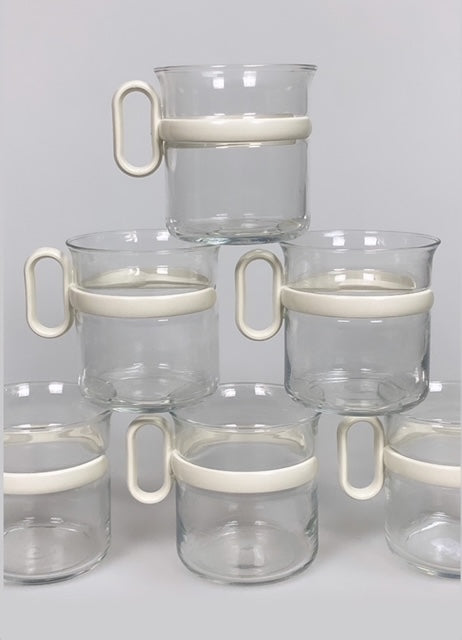 Set of 6 vintage tea glasses