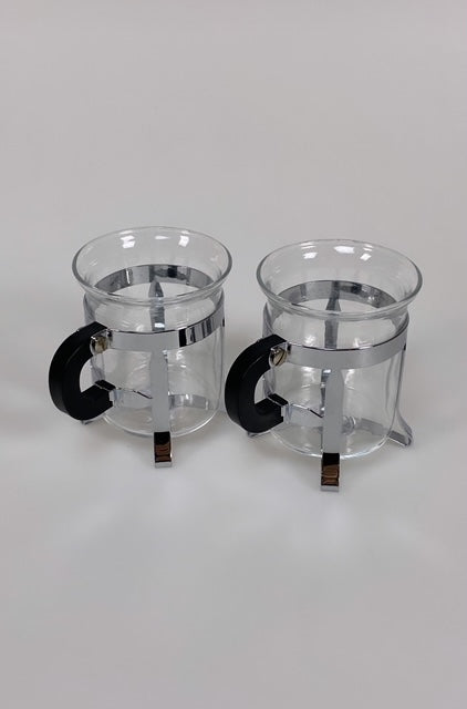Set of 2 RVS bodum tea glasses