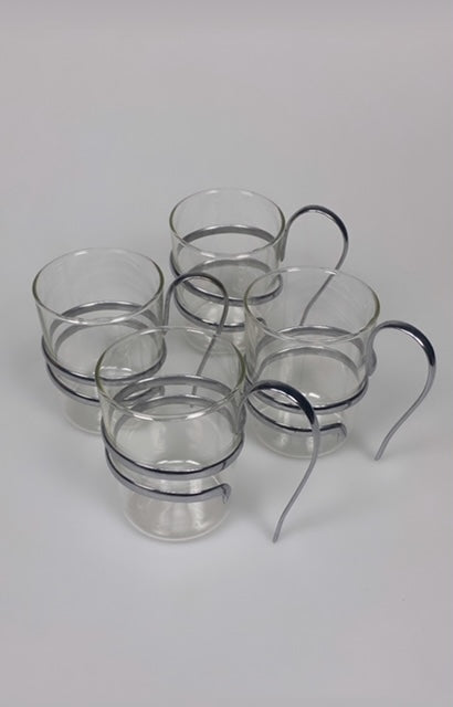 Set of 4 vintage tea glasses
