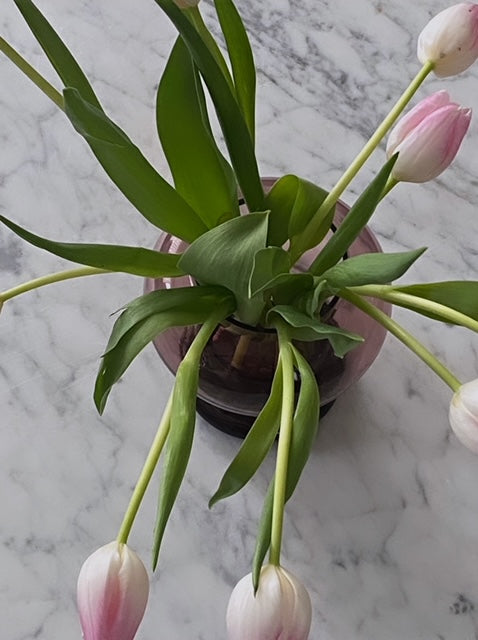 Pink/Purple glass vase