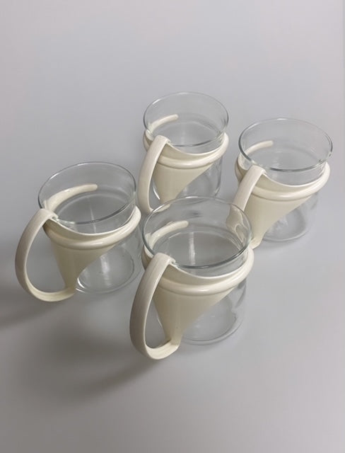 Set of 4 vintage tea glasses