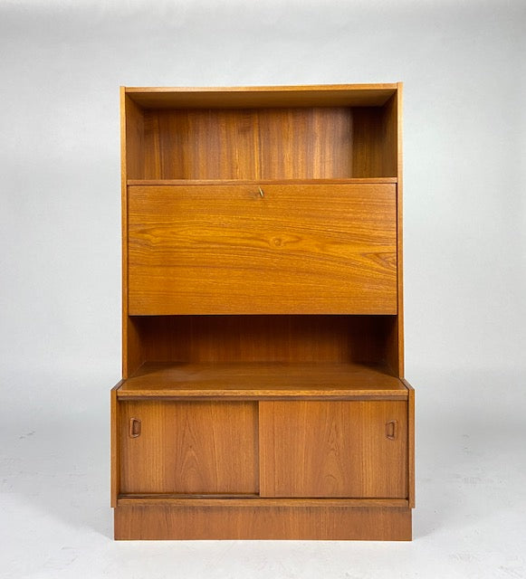 1960's Teak bookcase cabinet
