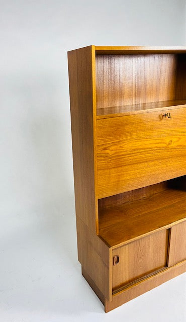 1960's Teak bookcase cabinet