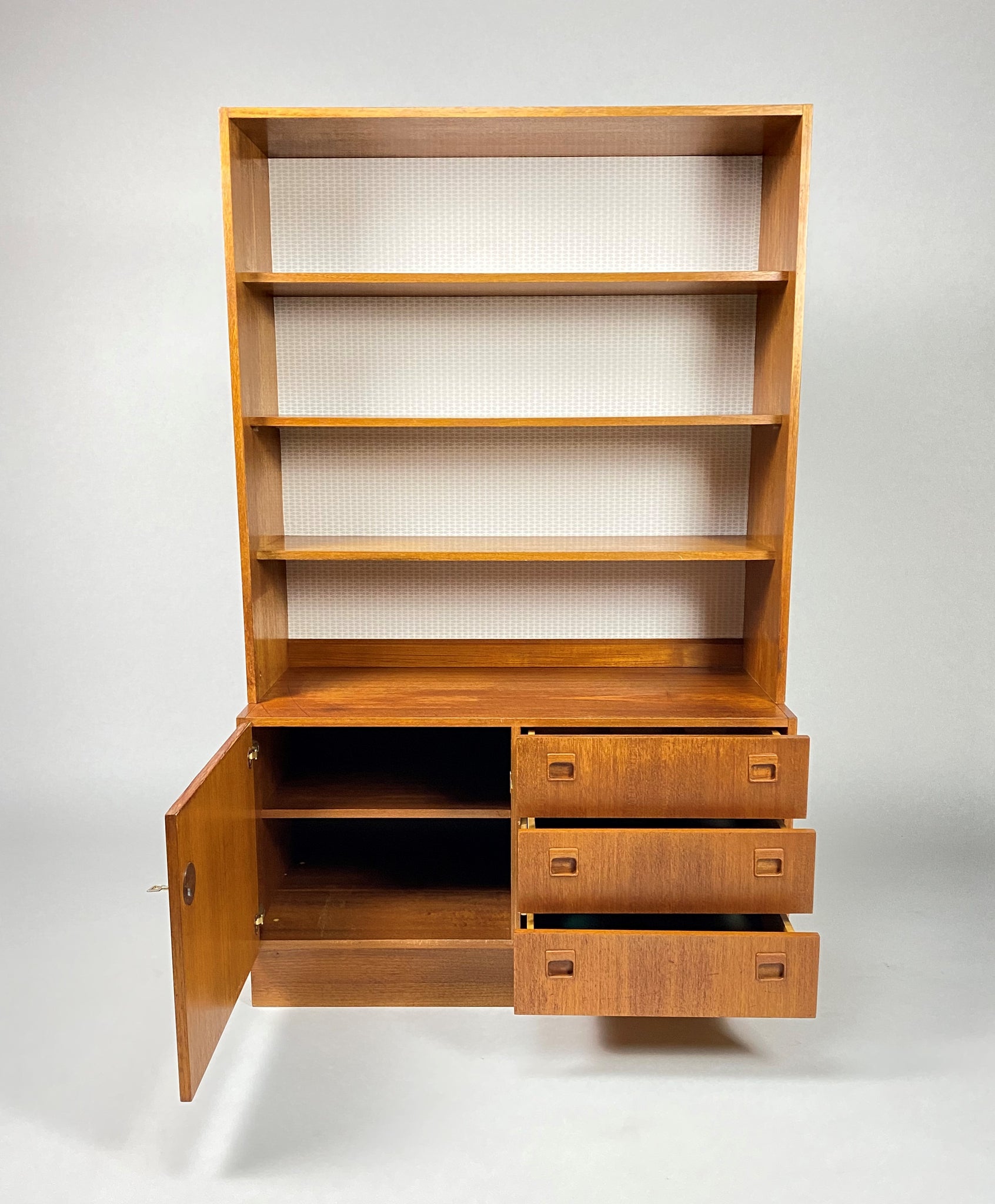 Mid-Century bookcase cabinet