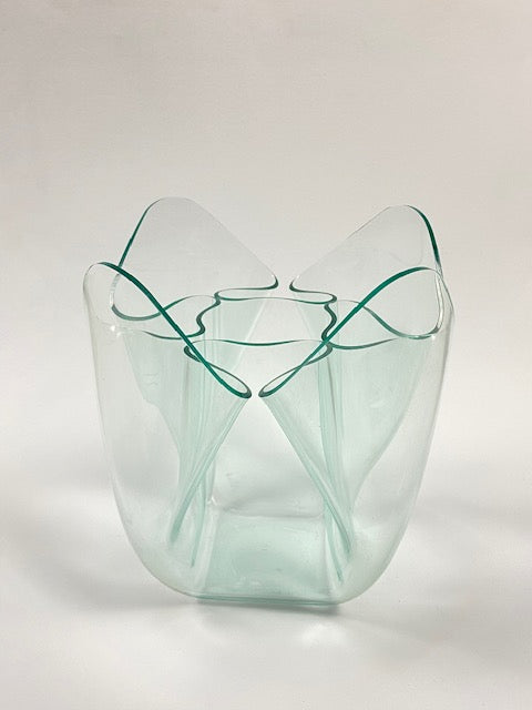 70's plexiglass vase